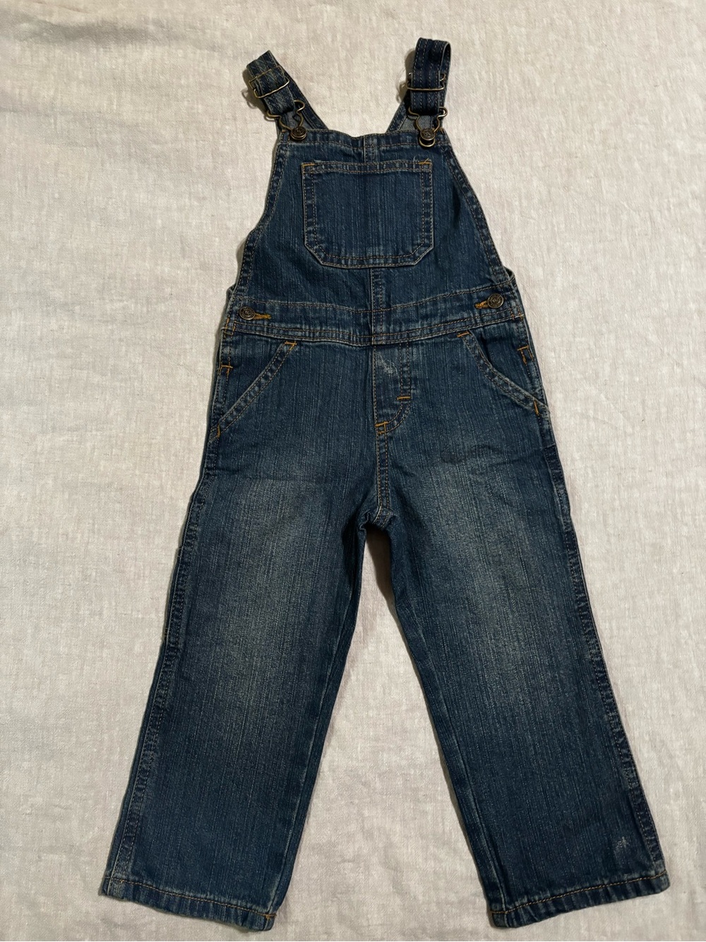 Wrangler Dark Blue Denim Kids Overalls NWT